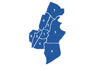 Makelaars vergelijken in verschillende wijken in Haarlem (kaart)