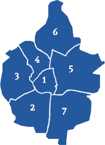 Overzicht van de wijken in Maastricht